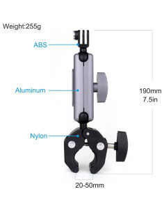 Soporte de Cámara SOONSUN Super Clamp Doble Cabezal 360 2