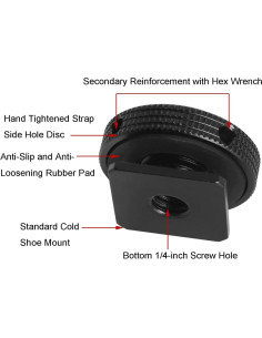 Adaptador de zapata caliente LUORNG con disco reforzado 1/4 2