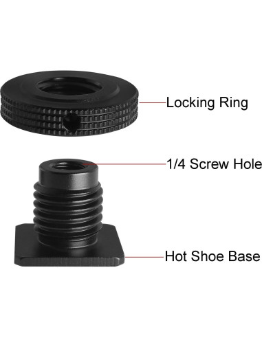 Adaptador de zapata caliente LUORNG con disco reforzado 1/4