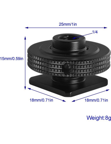 Adaptador de zapata caliente LUORNG con disco reforzado 1/4