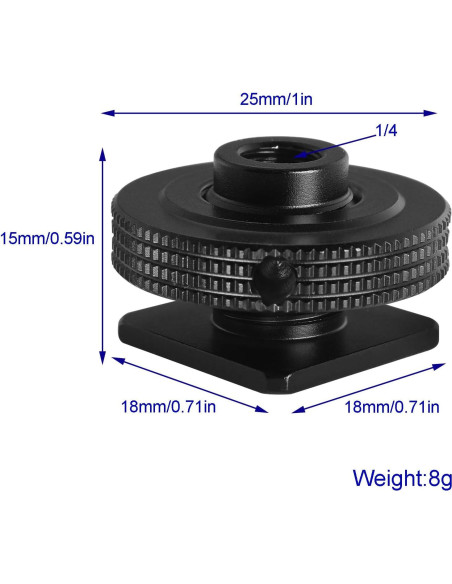 Adaptador de zapata caliente LUORNG con disco reforzado 1/4