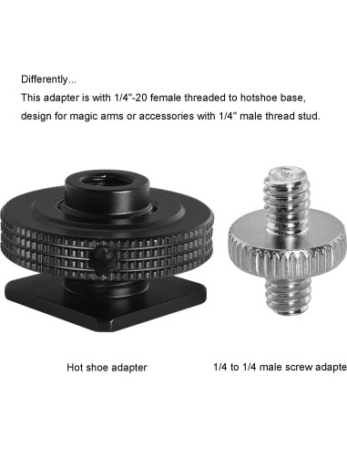 Adaptador de zapata caliente LUORNG con disco reforzado 1/4
