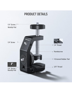 Abrazadera Metálica de Escritorio NEEWER ST-CCD7 6cm 2