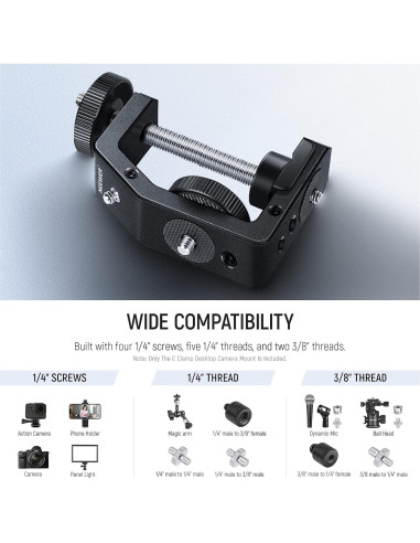Abrazadera Metálica de Escritorio NEEWER ST-CCD7 6cm