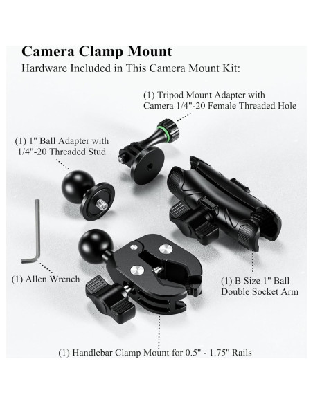 Soporte de Cámara BRCOVAN con Brazo Mágico 9 cm y Adaptador