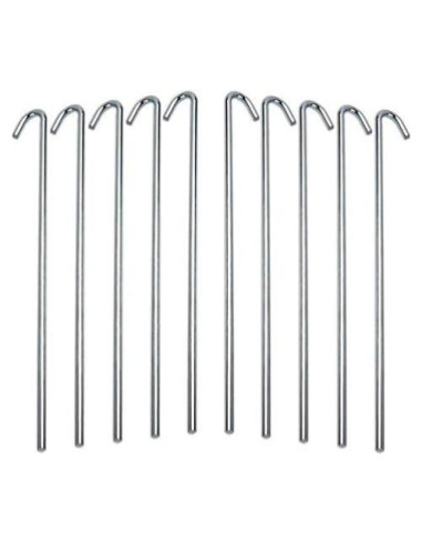 Estacas de Acampada Ram-Pro 40 Piezas Acero Galvanizado