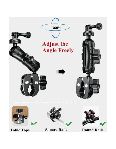 Soporte de Cámara BRCOVAN con Brazo Mágico 9 cm y Adaptador