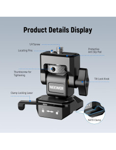 Soporte de Monitor NEEWER MA005 con Abrazadera NATO 5" a 7" 2