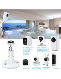 Soporte de Pared FastSnail para Wyze Cam Pan V3 y V4 - Ajustable 360 2