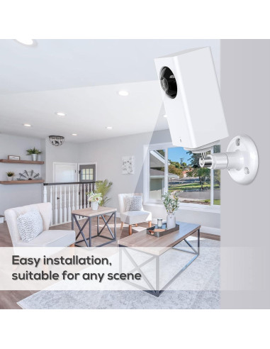 Soporte de Pared FastSnail para Wyze Cam Pan V3 y V4 - Ajustable 360