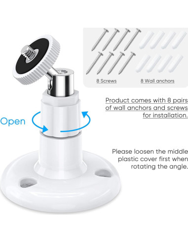 Soporte de Pared FastSnail para Wyze Cam Pan V3 y V4 - Ajustable 360
