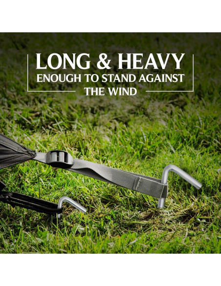 Estacas de Acampada Ram-Pro 40 Piezas Acero Galvanizado