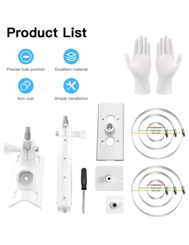 Soporte de Montaje en Poste HOLACA para Panel Solar y Cámara