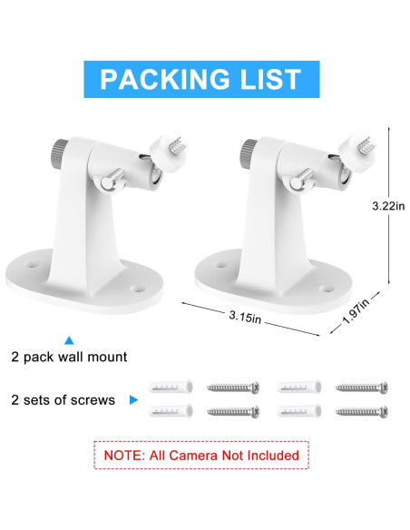 Soporte de Montaje en Pared para Cámara SimpliSafe 360
