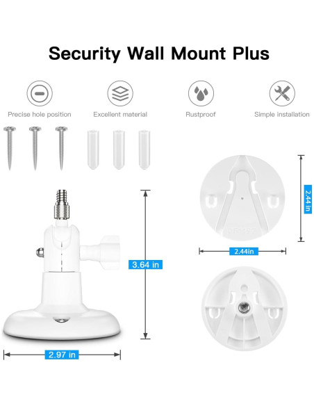 Soporte de Montaje en Pared TIUIHU para Cámara eufy S350