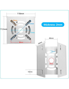 Soporte de Cámara de Seguridad OOSSXX para Poste 2 Ajustable 2