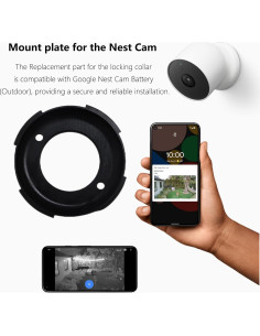 Soporte de Pared para Cámara Nest Cam Exterior TEYOUYI 2PCS 2