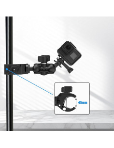 Abrazadera de Aluminio EDSRDUX con Brazo Mágico 360 Ajustable 2