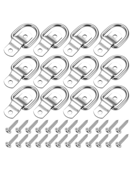 Anclajes de Amarre D-Ring CZC AUTO 12 Unidades Acero Inoxidable