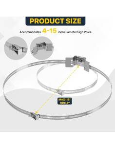 Soporte de Montaje de Señales Ajustable ZhouDaShu 10-38cm 2