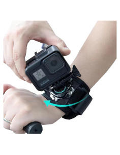 Soporte de Muñeca Rotativo 360 VIVIDSTARRY para Cámara de Acción