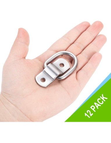 Anclajes de Amarre D-Ring CZC AUTO 12 Unidades Acero Inoxidable