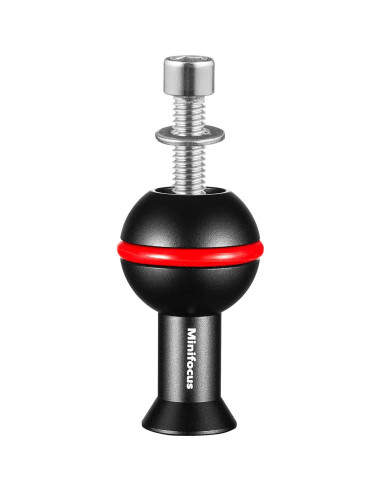 Adaptador de bola MINIFOCUS 1" con tornillos M6 y 1/4"-20