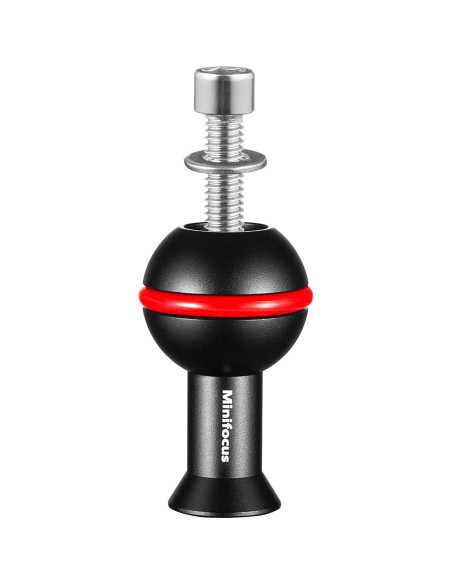 Adaptador de bola MINIFOCUS 1" con tornillos M6 y 1/4"-20
