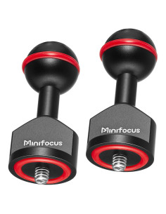 Adaptador de Bola 1" MINIFOCUS a Tornillo 1/4" - 2 Pcs