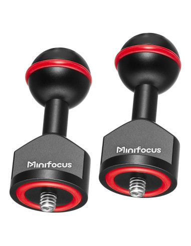 Adaptador de Bola 1" MINIFOCUS a Tornillo 1/4" - 2 Pcs