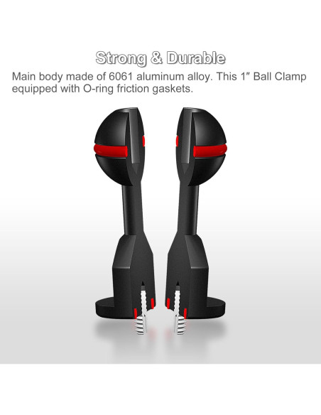 Adaptador de Bola 1" MINIFOCUS a Tornillo 1/4" - 2 Pcs