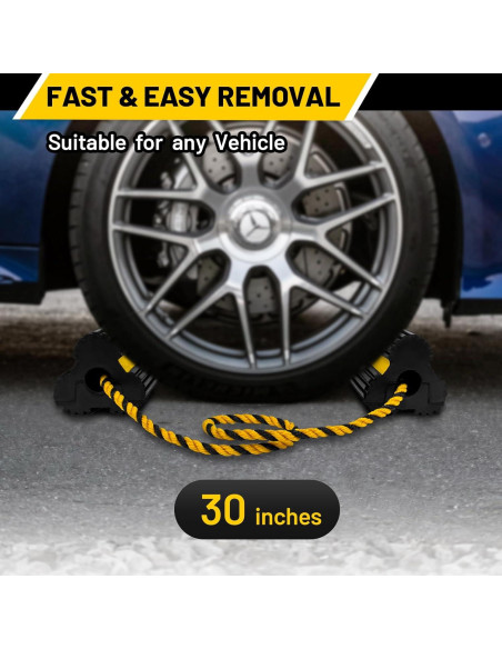 Cuñas de Rueda ROBLOCK 4 Paquetes Antideslizantes 76,2 cm