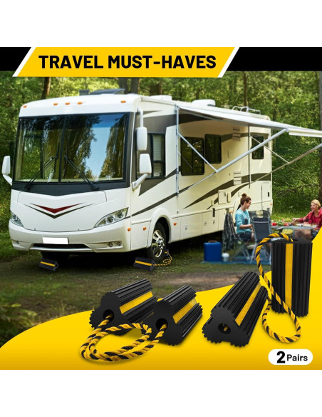 Cuñas de Rueda ROBLOCK 4 Paquetes Antideslizantes 76,2 cm