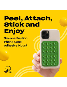 Soporte Adhesivo OCTOBUDDY MAX para Teléfonos Verde 6.6x9.9cm 2