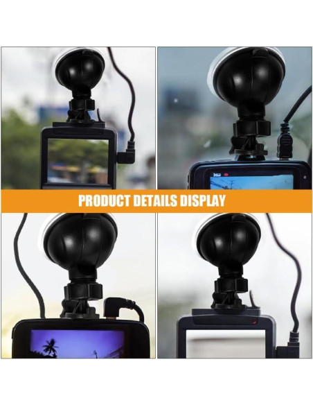 Soporte Universal para Cámara de Salpicadero Healifty 4 Piezas Soporte Universal para Cámara de Salpicadero Healifty 4 Piezas
