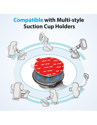 Adhesivo Doble Cara VOLPORT 70mm para Soporte de Ventosa