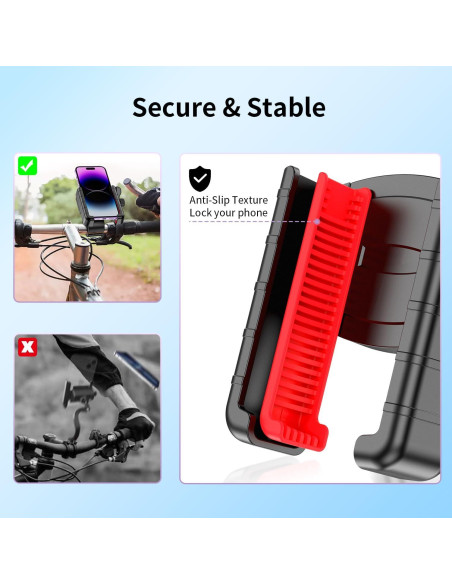 Soporte para Teléfono de Bicicleta Bokilino A399 - Ajustable 360 Soporte para Teléfono de Bicicleta Bokilino A399 - Ajustable 360