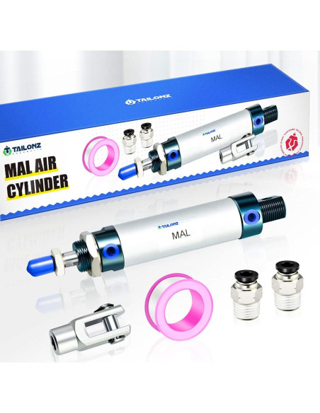Cilindro de Aire TAILONZ 25mm Diámetro 125mm Carrera Doble