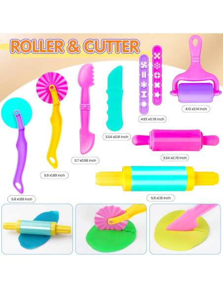 Conjunto de Herramientas de Masa para Niños 30 Piezas