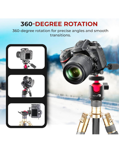 Cabezal de Bola Mini Reflex Camera Aluminio 360 2kg