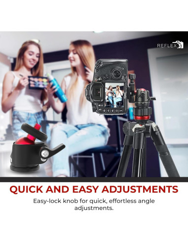 Cabezal de Bola Mini Reflex Camera Aluminio 360 2kg