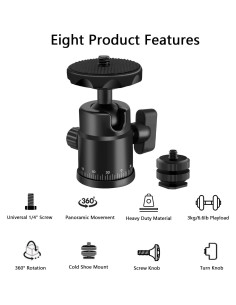 Montura de Trípode EszkozTA 360 con Zapata Caliente 2