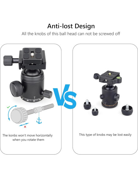 Cabezal de bola de trípode ARTCISE NB36 36mm Aluminio 15kg