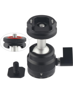 Mini Cabezal de Bola Rigdance con Zapata Fría y Tornillo 1/4" 2