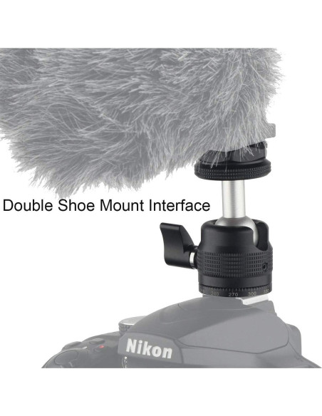 Mini Cabezal de Bola Rigdance con Zapata Fría y Tornillo 1/4"