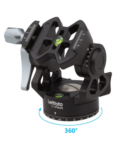 Cabezal de Trípode Fluido LEFTFOTO 230g Panorámico 360