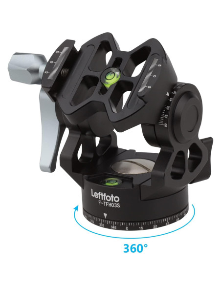 Cabezal de Trípode Fluido LEFTFOTO 230g Panorámico 360