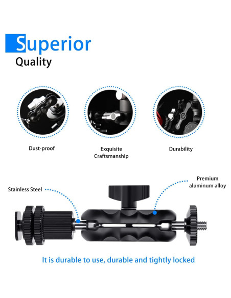 Adaptador Doble Bola Lanxire L0038 con Montura Fría - Paquete de 2