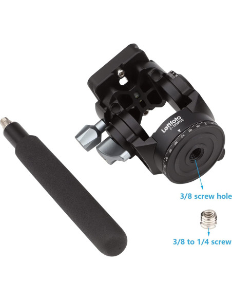 Cabezal de Trípode Fluido LEFTFOTO 230g Panorámico 360