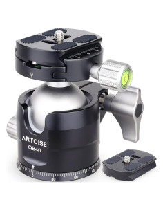 Cabezal de trípode ArtiCise 40mm con 2 placas liberación rápida